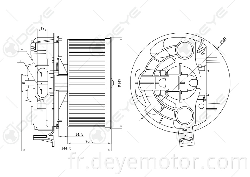 7701056965 7701055135 Moteur de soufflante 12v pour RENAULT MEGANE